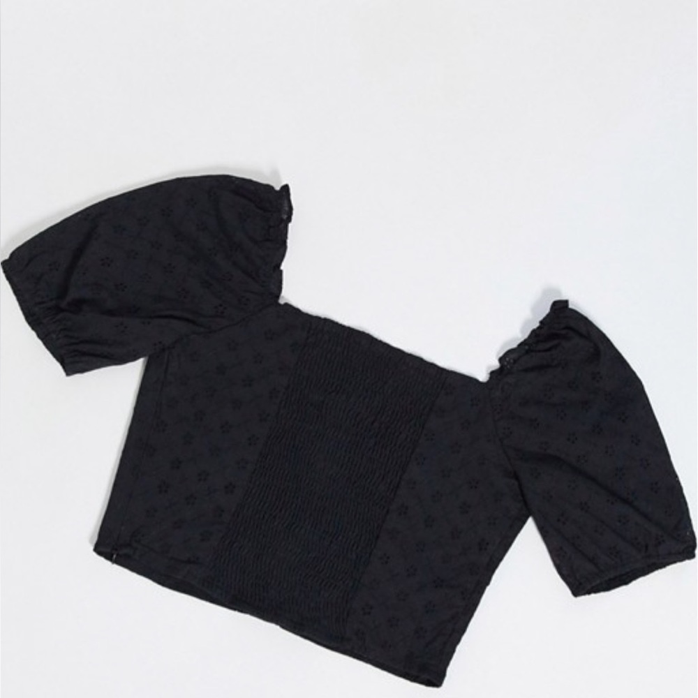 Brave Soul - Nata - Milkmaid - Blouse in Black - Picture 2 of 6